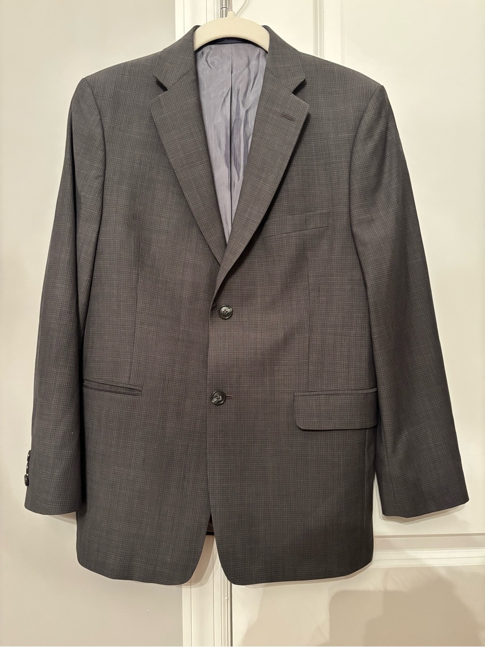 JOE Joseph Abboud 100% Wool Sport Coat Blazer Gray Stripe Boys’ Size 16 Regular